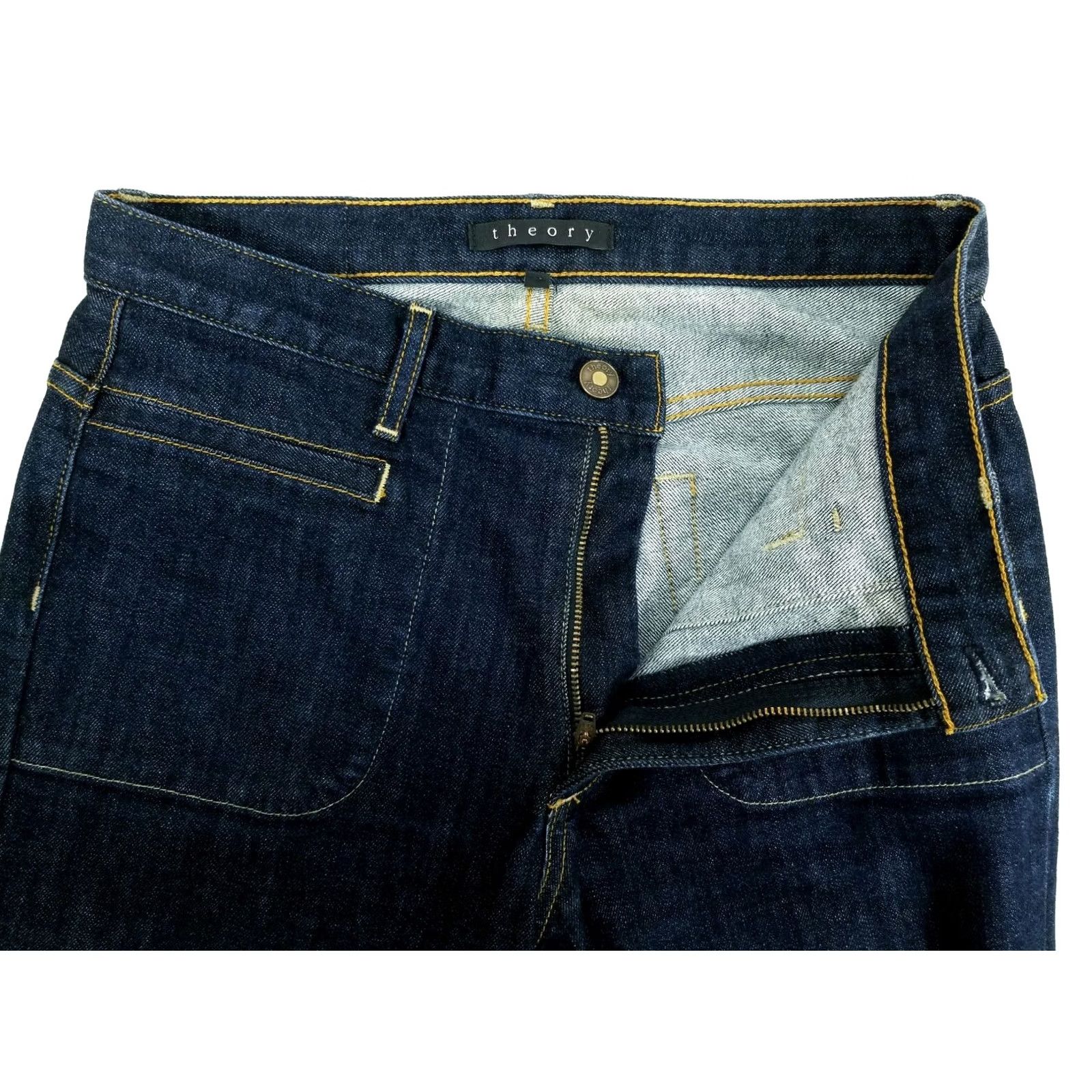 Theory THEORY Dark Blue / Indigo Flare Leg Jeans Women's Size 28 Size 28" / US 6 / IT 42 - 3 Thumbnail