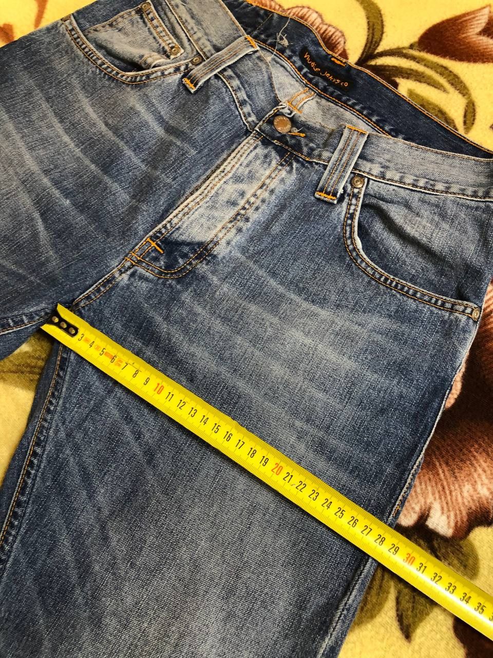 Nudie Jeans Nudie Jeans Men's Distressed Button Fly Dark Den Size US 31 - 10 Thumbnail