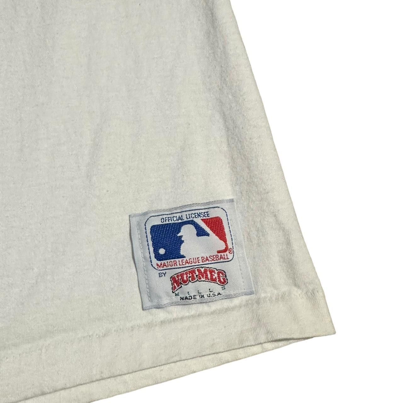 Nutmeg 1990 Chicago Cubs Nutmeg Single Stitched Shirt (MADE IN USA) Size US L / EU 52-54 / 3 - 4 Thumbnail