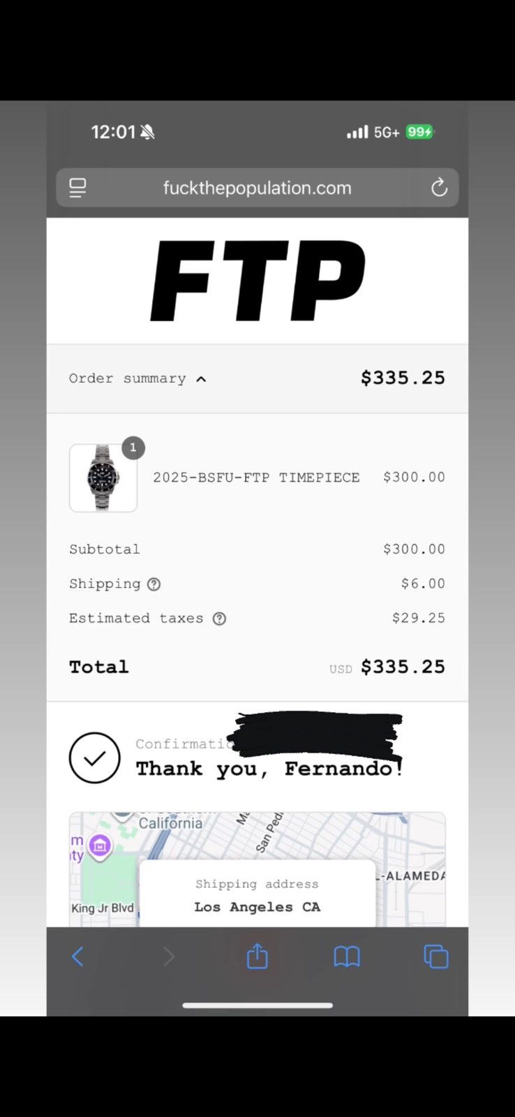 Fuck The Population 2025-BSFU-FTP TIMEPIECE WATCH | Grailed