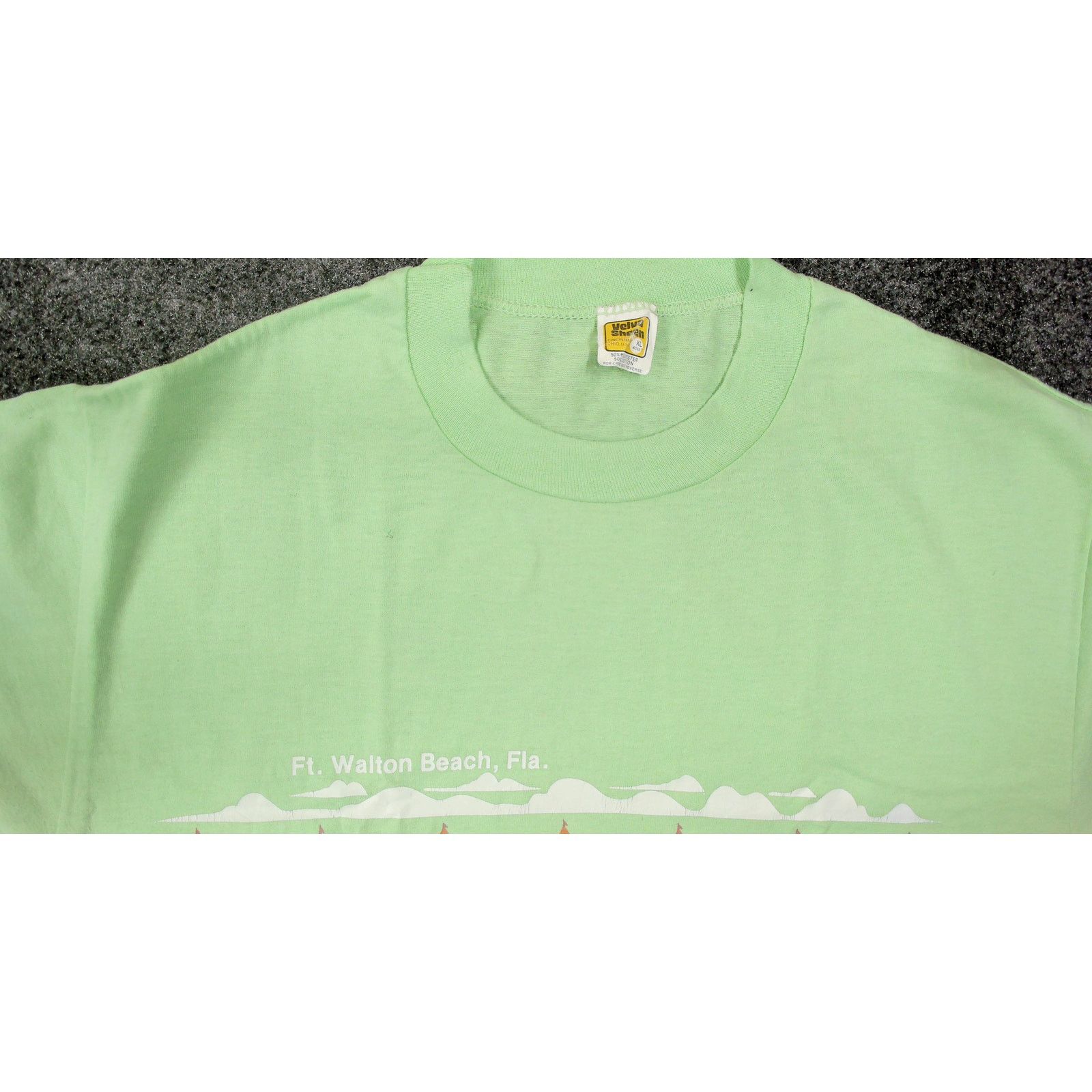 Velva Sheen Vintage 1970s Velva Sheen Florida Sailboat Tee Size US L / EU 52-54 / 3 - 9 Thumbnail