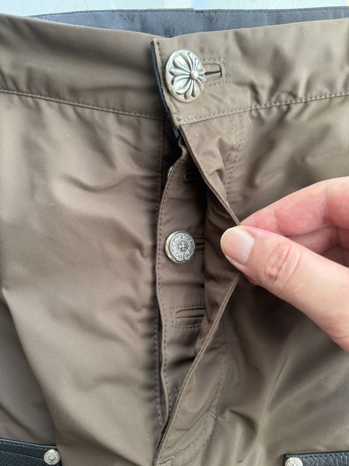 Chrome Hearts Chrome Hearts Pink Cross Patch Leather/Nylon Carpenter 🚫READ Size US 36 / EU 52 - 5 Thumbnail