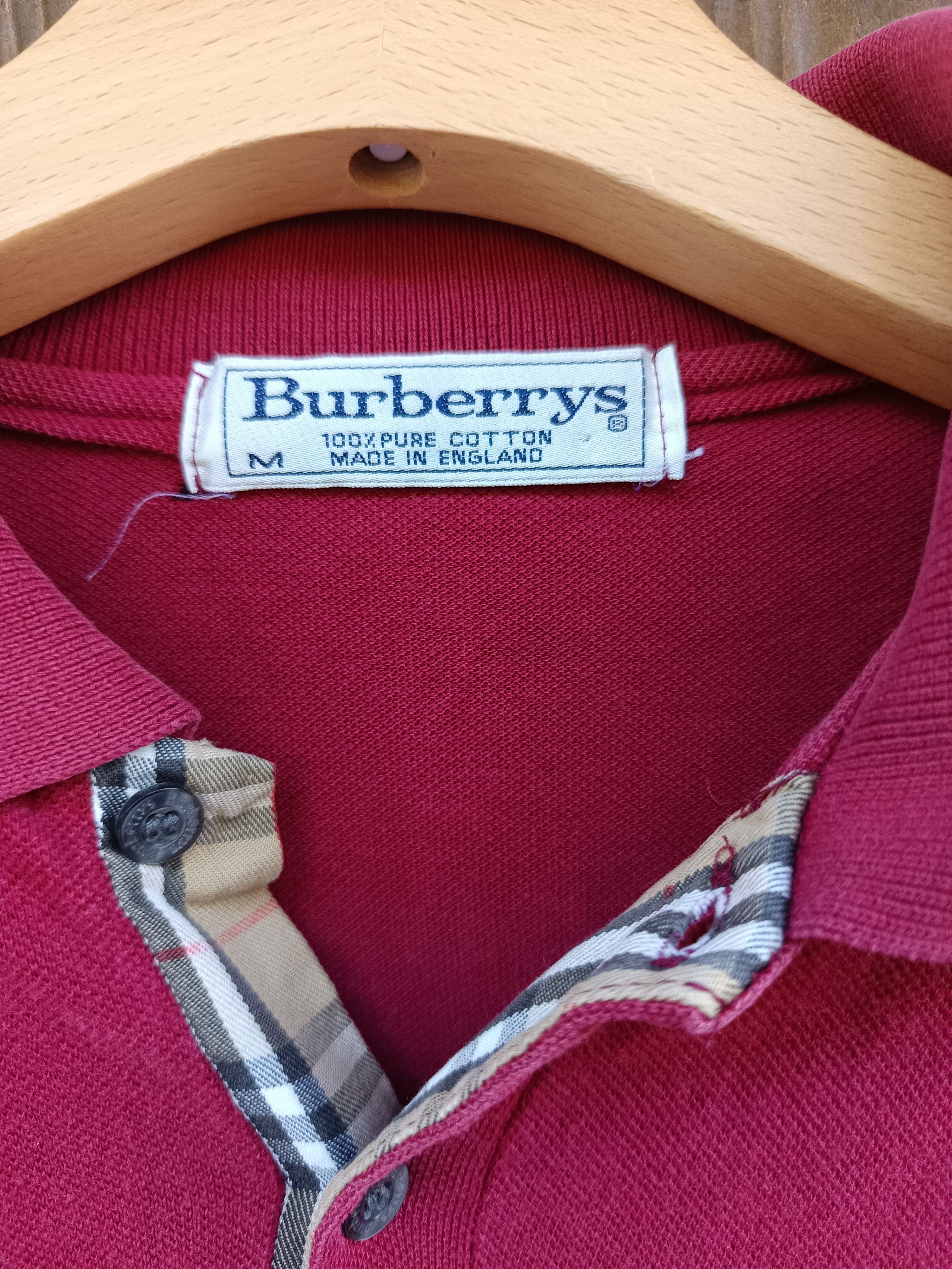 Burberry Vintage 80s burberry s polo Size US M / EU 48-50 / 2 - 2 Thumbnail
