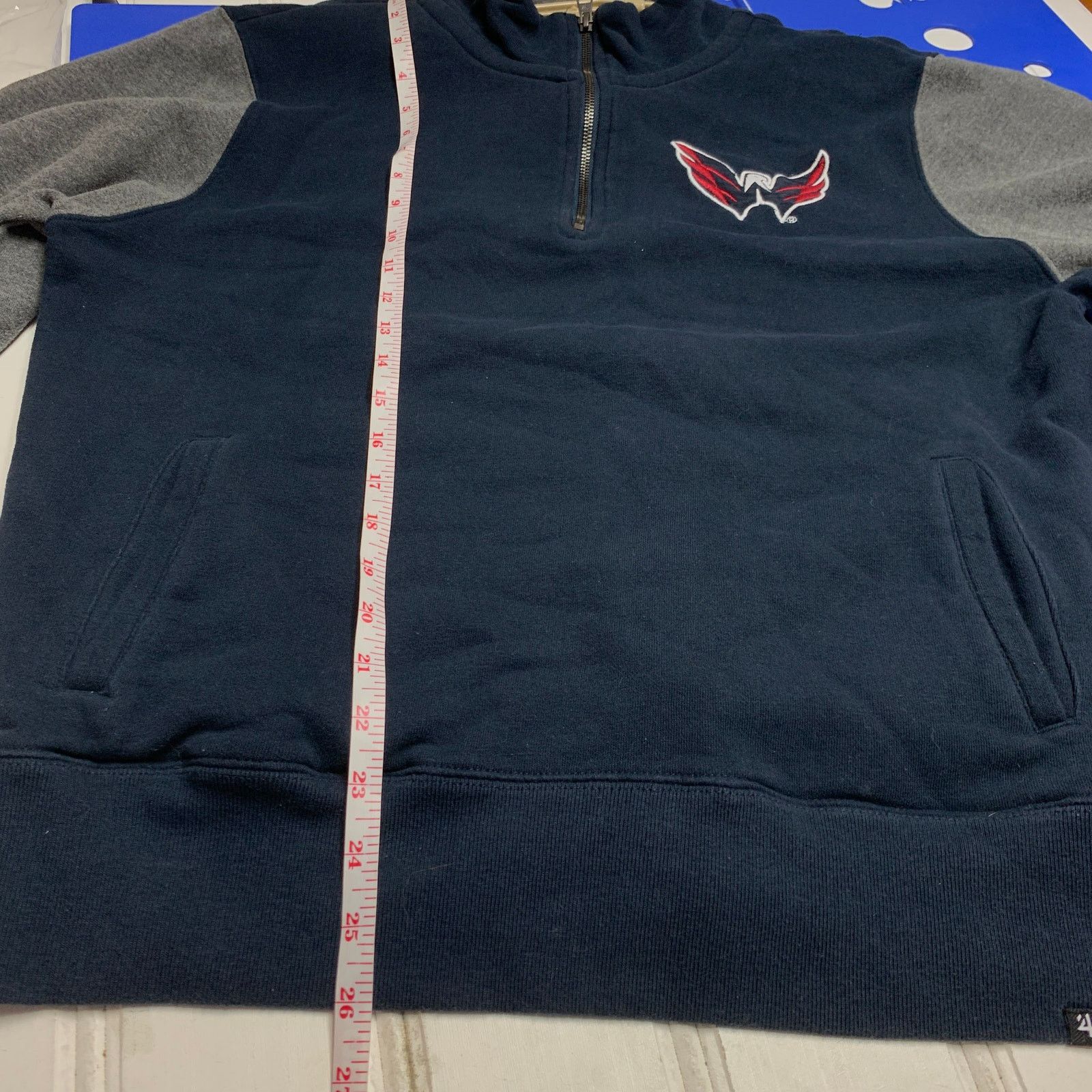 Other Washington Capitals L NHL Half Zip Long Sleeve Sweatshirt Size US L / EU 52-54 / 3 - 7 Thumbnail