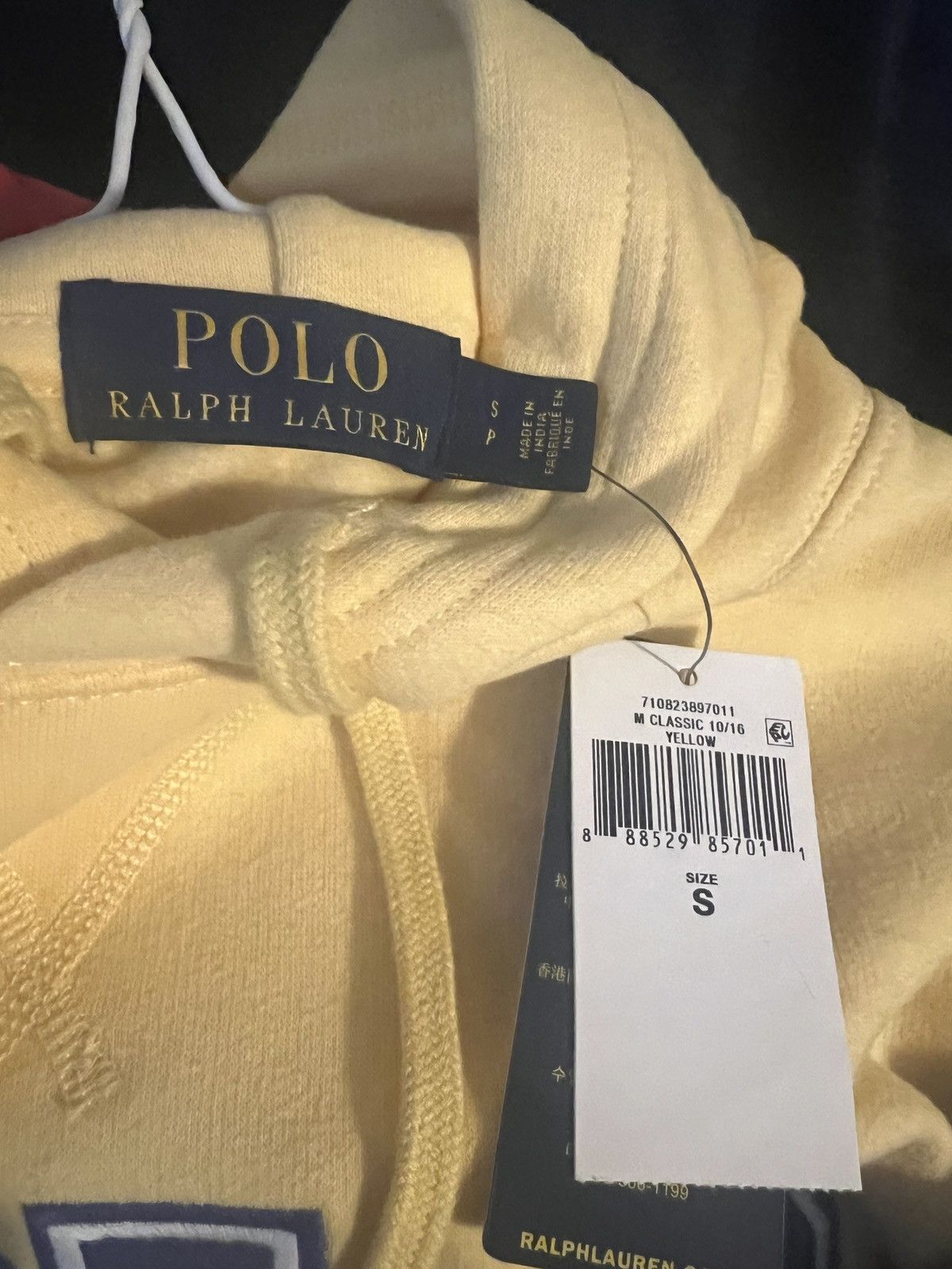 Polo Ralph Lauren Polo Ralph Lauren Logo Pastel Yellow Hoodie *NEW* Size US S / EU 44-46 / 1 - 2 Thumbnail