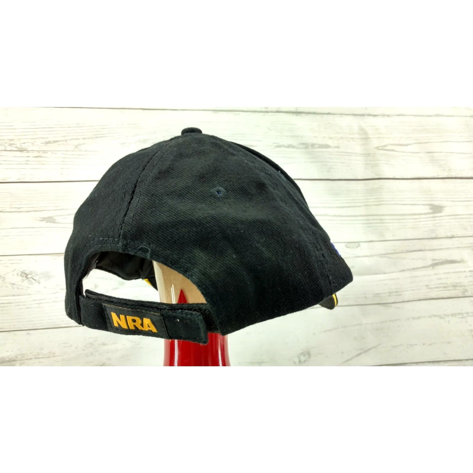 Bally NRA Ball Cap Hat Black Gold 100% Cotton Adjustable Baseball Cap Men Size ONE SIZE - 5 Thumbnail