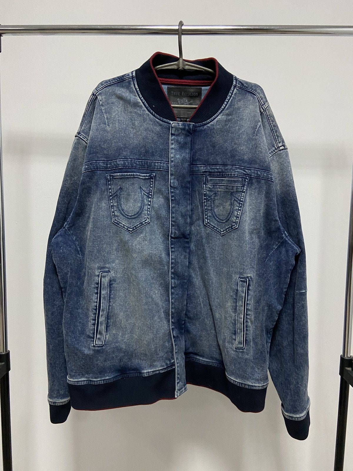 True Religion × Vintage True Religion Small Pocket Logo Vintage Denim Style Jacket Size US XXL / EU 58 / 5 - 1 Thumbnail