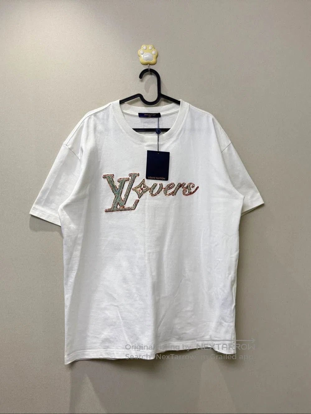 Louis Vuitton Louis Vuitton Embroidered Lovers Logo T-Shirt Size L