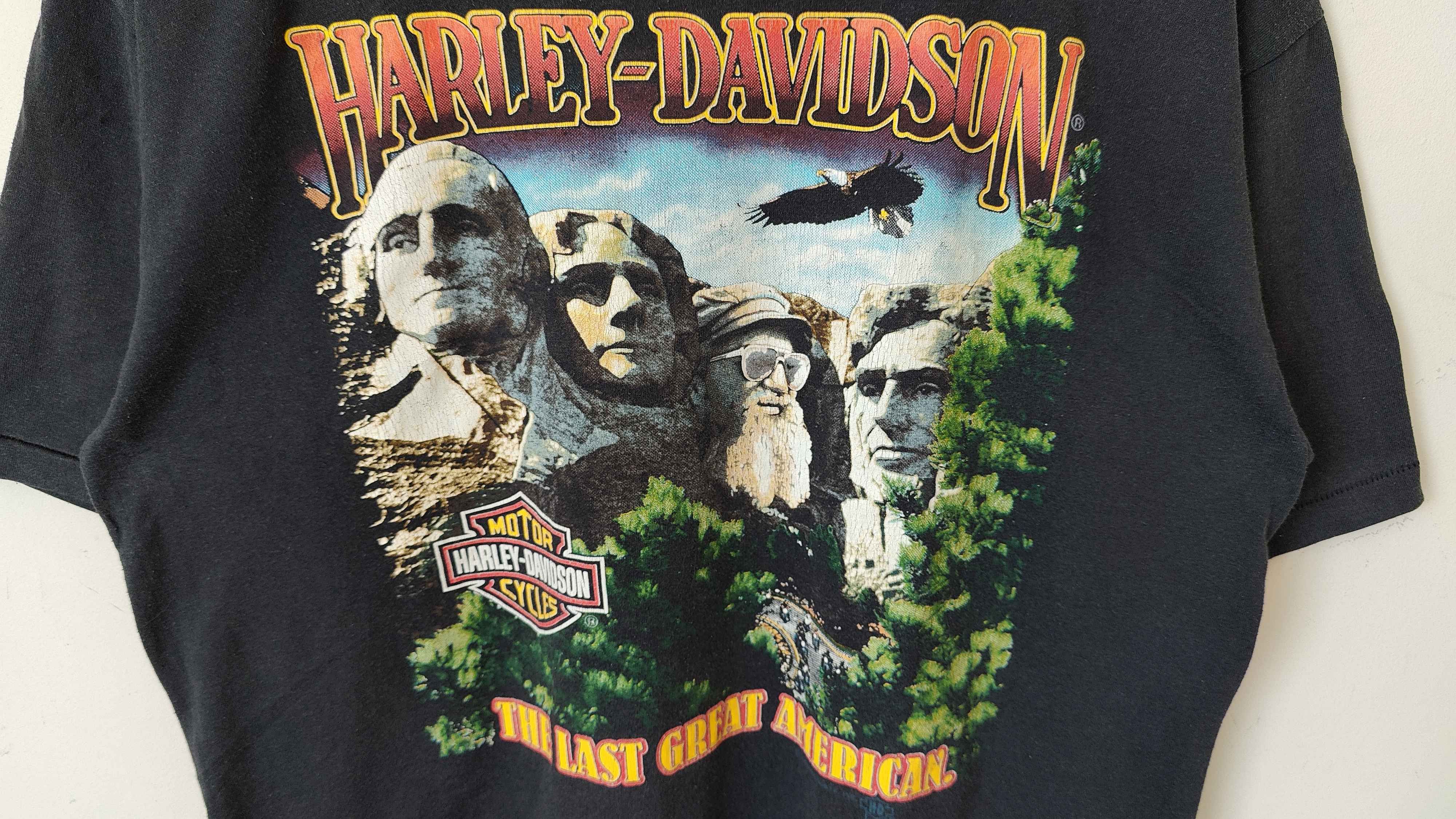 Harley Davidson Harley Davidson VTG 1988 Mount Rushmore USA Vintage tshirt Size US XL / EU 56 / 4 - 2 Thumbnail