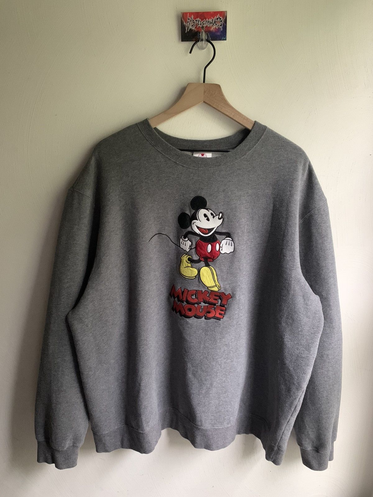 Disney Vintage Mickey Mouse Disney Embroidered Crewneck Sweatshirt Size US XL / EU 56 / 4 - 2 Thumbnail
