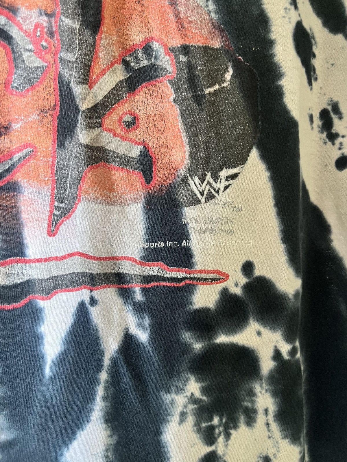 Other 1990s WWE "The Rock" tie-dye t-shirt Size US L / EU 52-54 / 3 - 2 Thumbnail