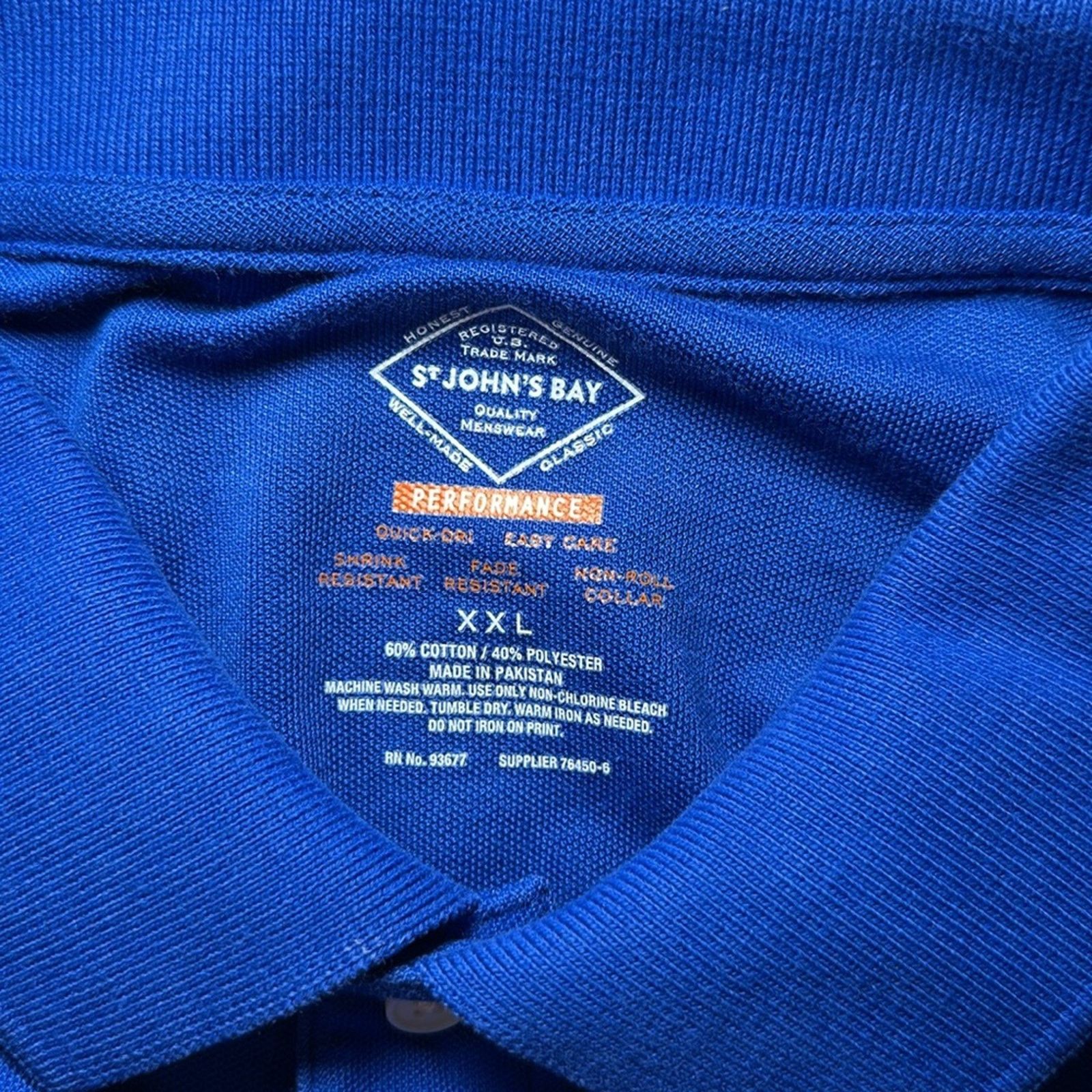 St. Johns Bay St. John’s Bay Performance Quick Dri Easy Care Polo - 2XL Size US XXL / EU 58 / 5 - 6 Thumbnail