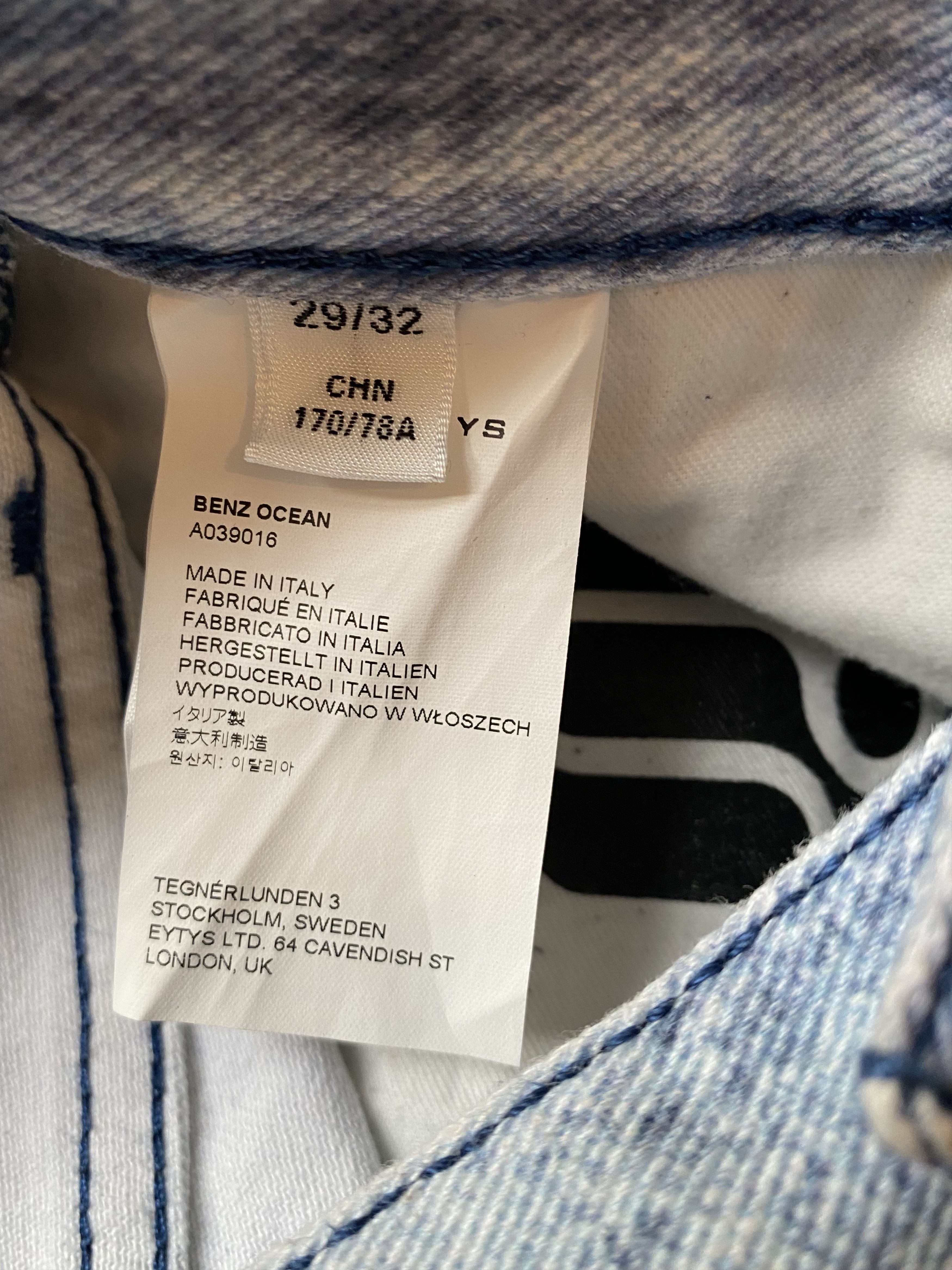 Eytys Eytys benz ocean jeans Size US 29 - 12 Thumbnail