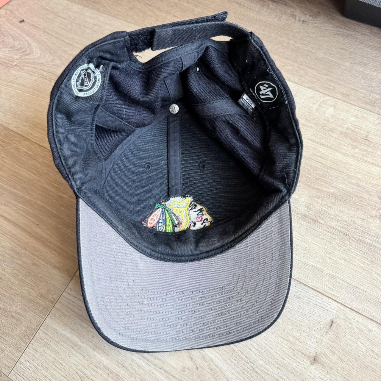 47 Brand Blackhawks NHL Hat 47 Brand Adjustable Baseball Cap Size ONE SIZE - 7 Thumbnail