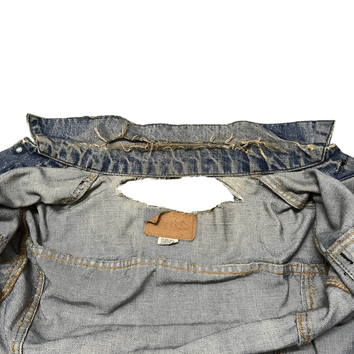 Levi's Vtg 60's Levis Type 3 Big E Denim Jacket Trashed Distressed Size US M / EU 48-50 / 2 - 12 Thumbnail