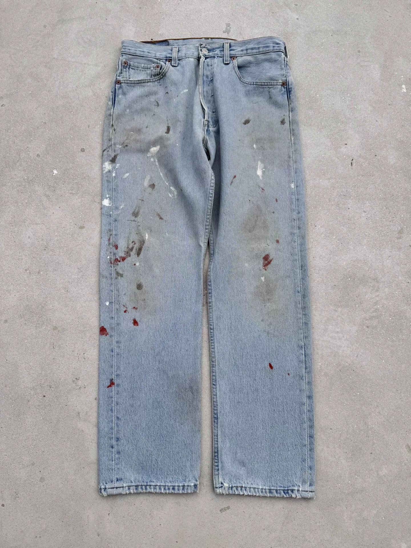Vintage Vintage 00s Levi's 501 Straight Jeans Size 32" / US 10 / IT 46 - 1 Thumbnail