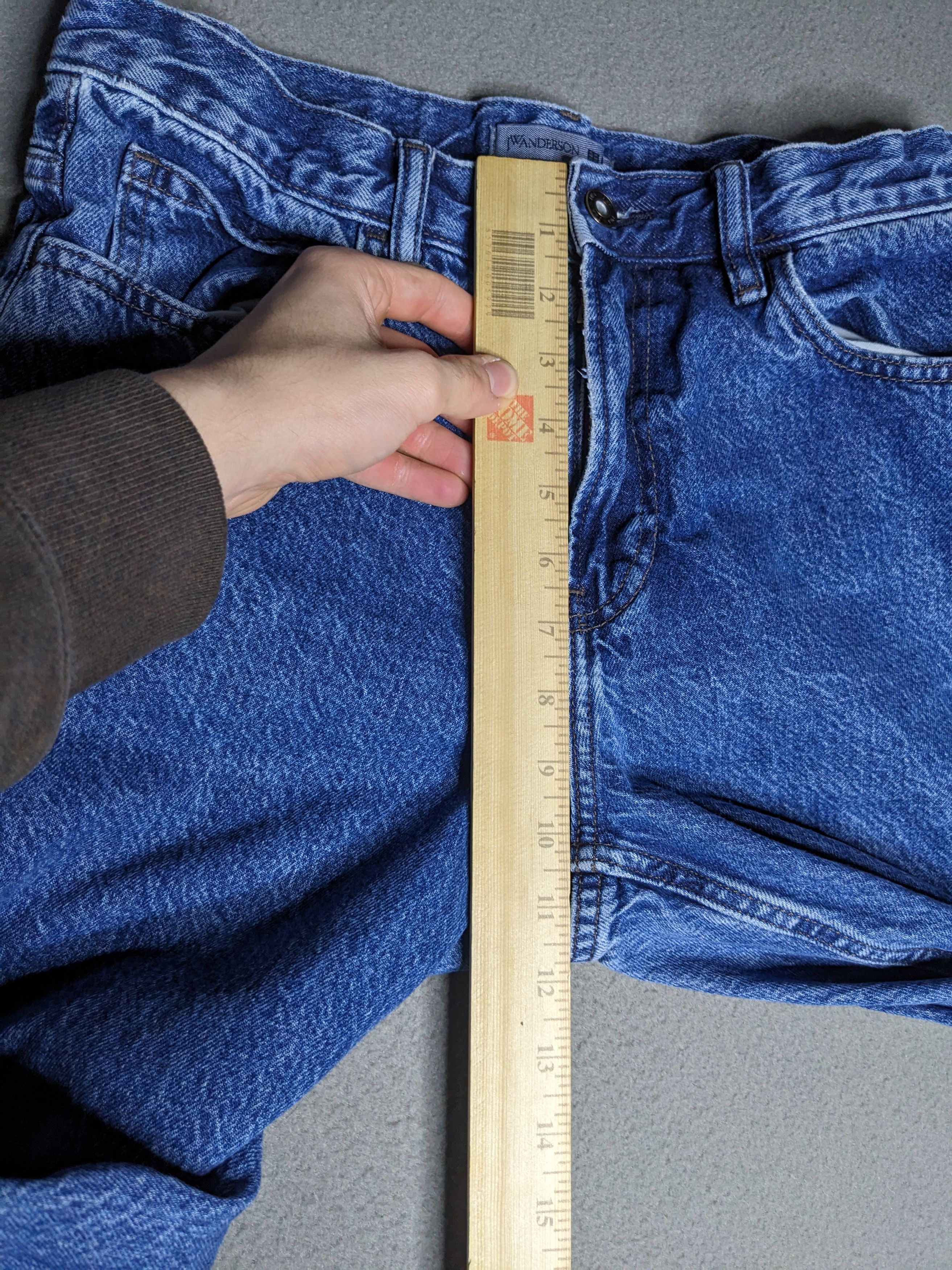 JW Anderson × Uniqlo JW Anderson x Uniqlo Straight Jeans 30x30 Washed Denim Pants Size US 30 / EU 46 - 19 Thumbnail