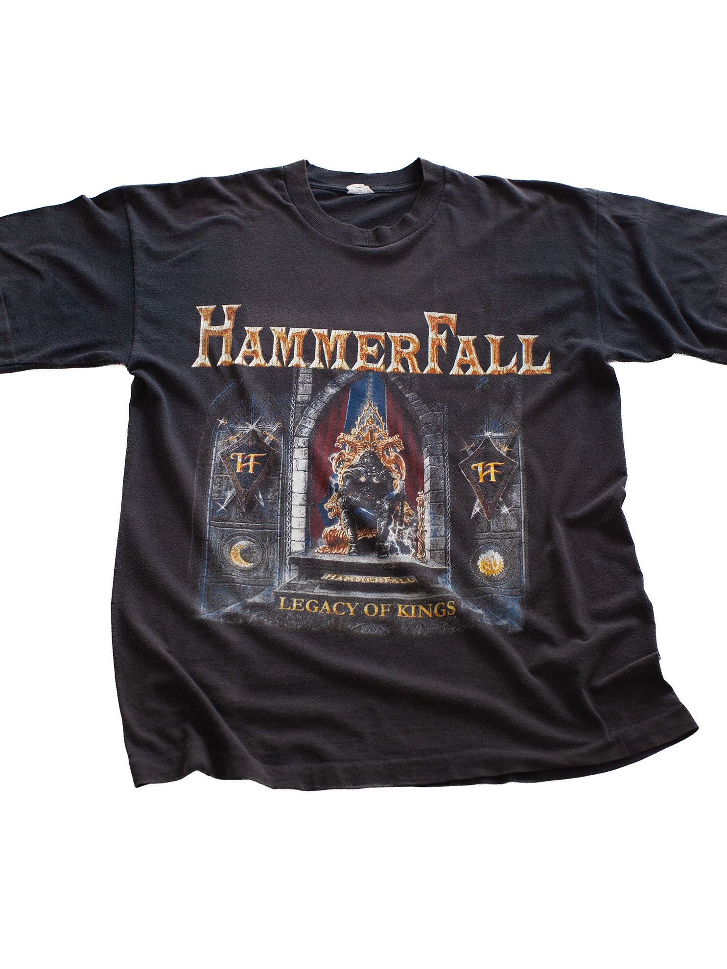 Band Tees Vintage 1998 HammerFall "Legacy of Kings" 90s Band T-Shirt Size US L / EU 52-54 / 3 - 1 Thumbnail