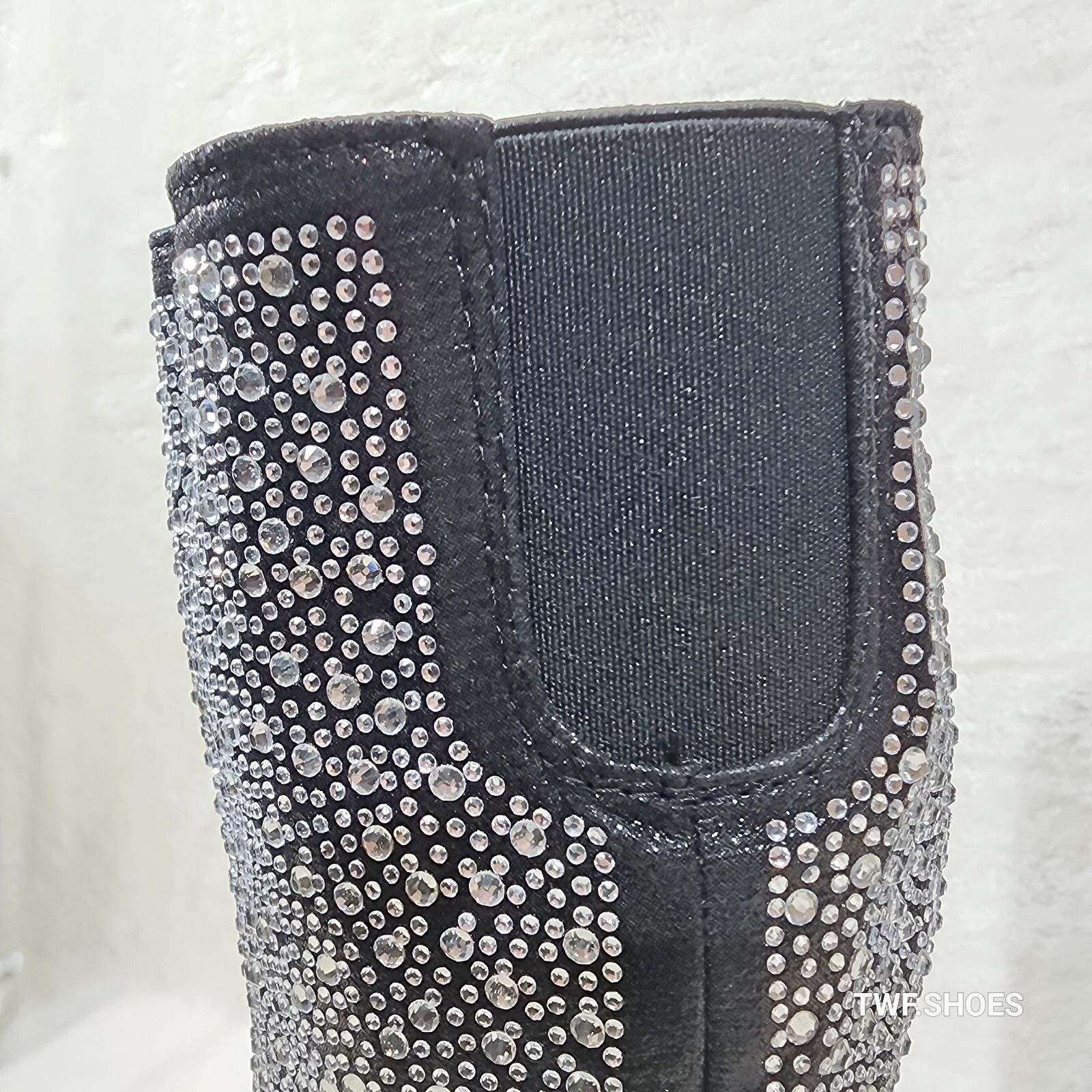 Other Western Diva Black Asymmetrical Fringe Rhinestone Glam Cowgi Size US 10 / IT 40 - 6 Thumbnail