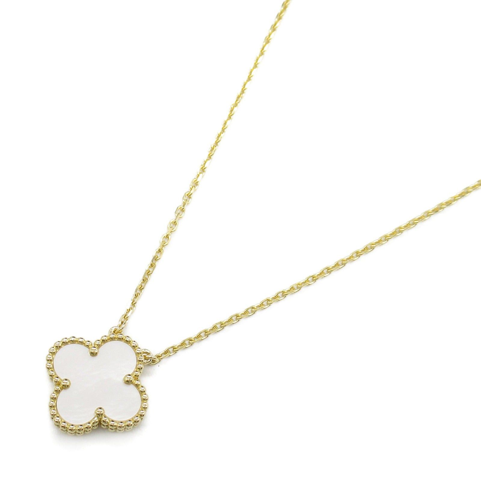 Van Cleef & Arpels Van Cleef Arpels Alhambra Necklace Mother Of Pearl K18 (Yellow Gold) White Size ONE SIZE - 1 Thumbnail