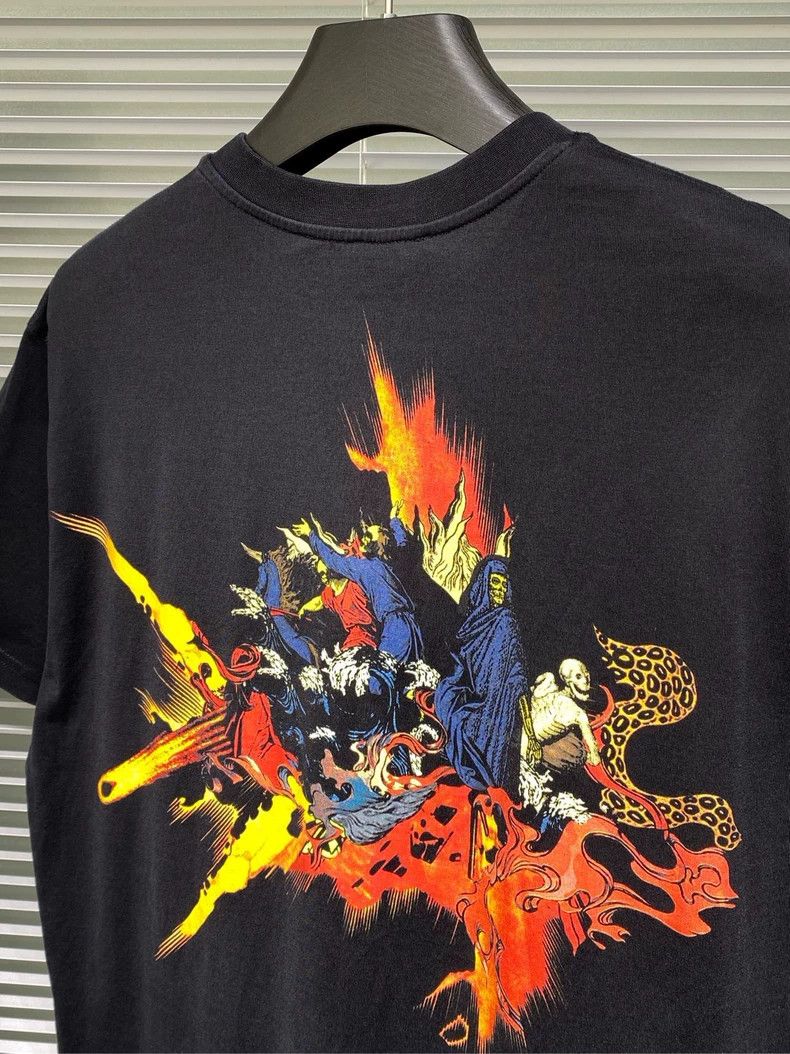 Givenchy Givenchy Short Sleeve T-Shirt Skull Angel Flames 2506-Nexta Size US S / EU 44-46 / 1 - 5 Thumbnail