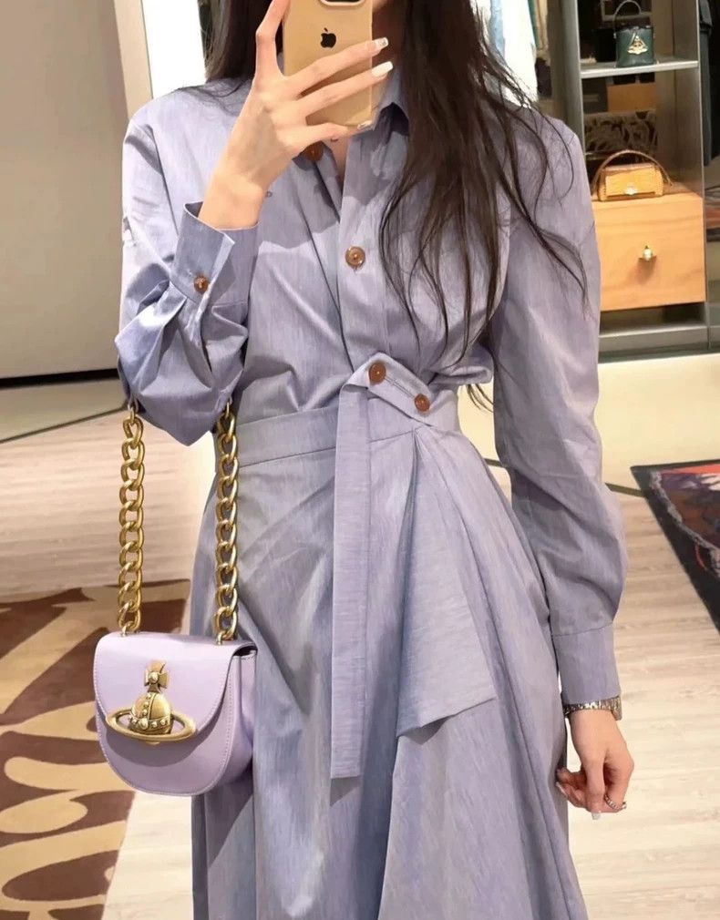 Vivienne Westwood Vivienne Westwood size os Purple water ripple brass Saturn Size ONE SIZE - 1 Thumbnail