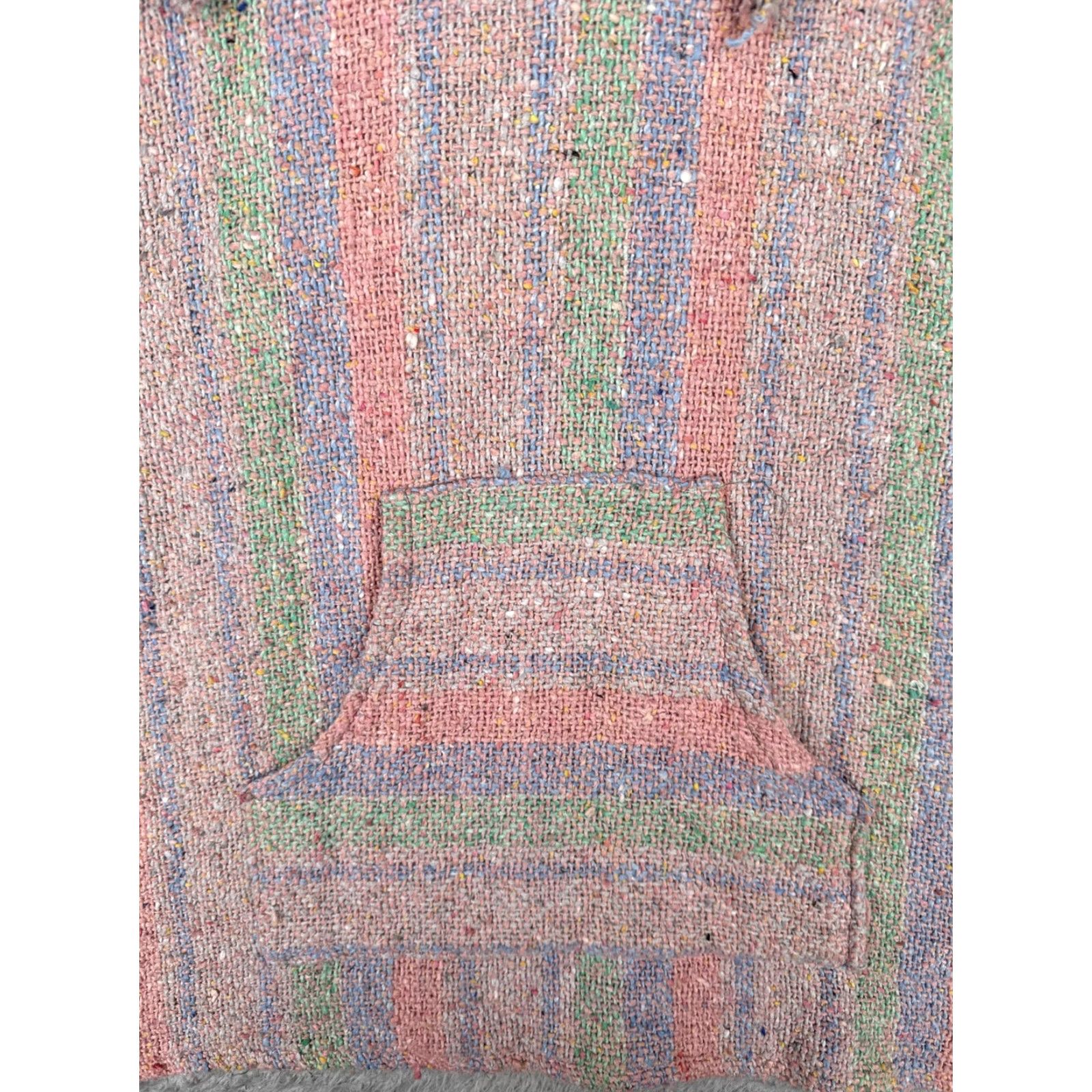 KangaROOS Baja Hoodie Womens L Multicolor Striped Kangaroo Pullover Hippie Boho Shirt Jacket? Size L / US 10 / IT 46 - 6 Thumbnail