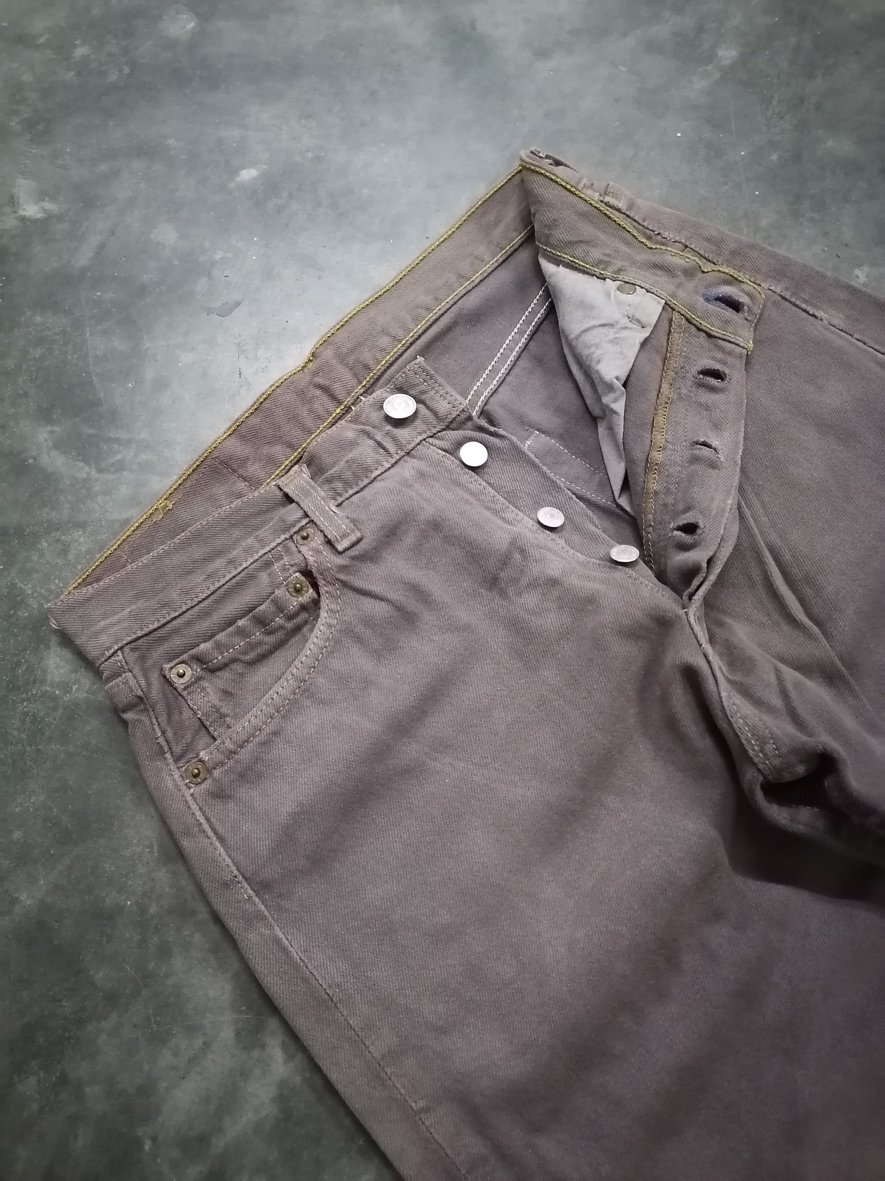 Levi's × Levi's Vintage Clothing Vintage 90s Levi's 501 Dyed Purple Distressed Denim Pants Size US 28 / EU 44 - 4 Thumbnail