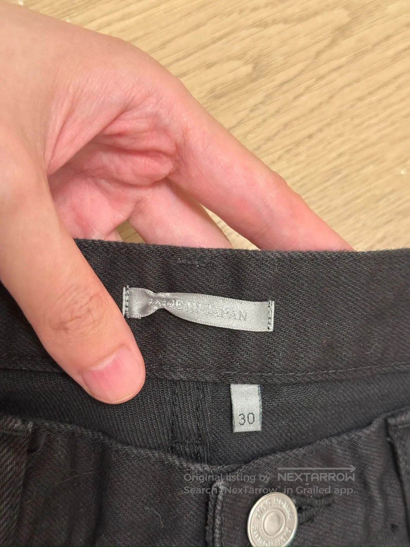 Dior Dior CD Embroidered Logo Black Jeans. Size US 30 / EU 46 - 5 Thumbnail