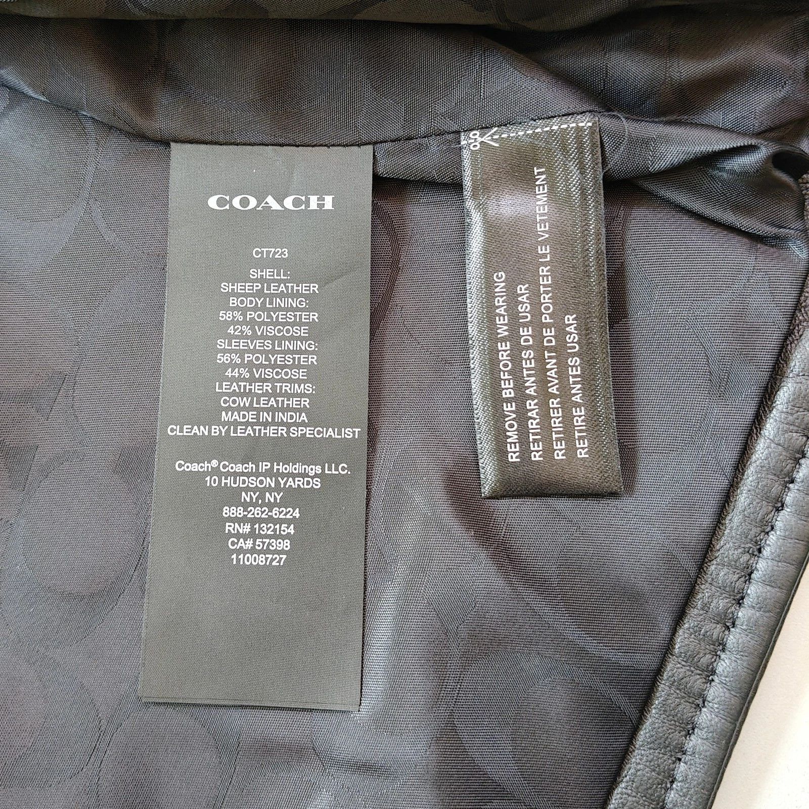 Coach Coach Leather Jacket FTP 5048 Size US M / EU 48-50 / 2 - 8 Thumbnail