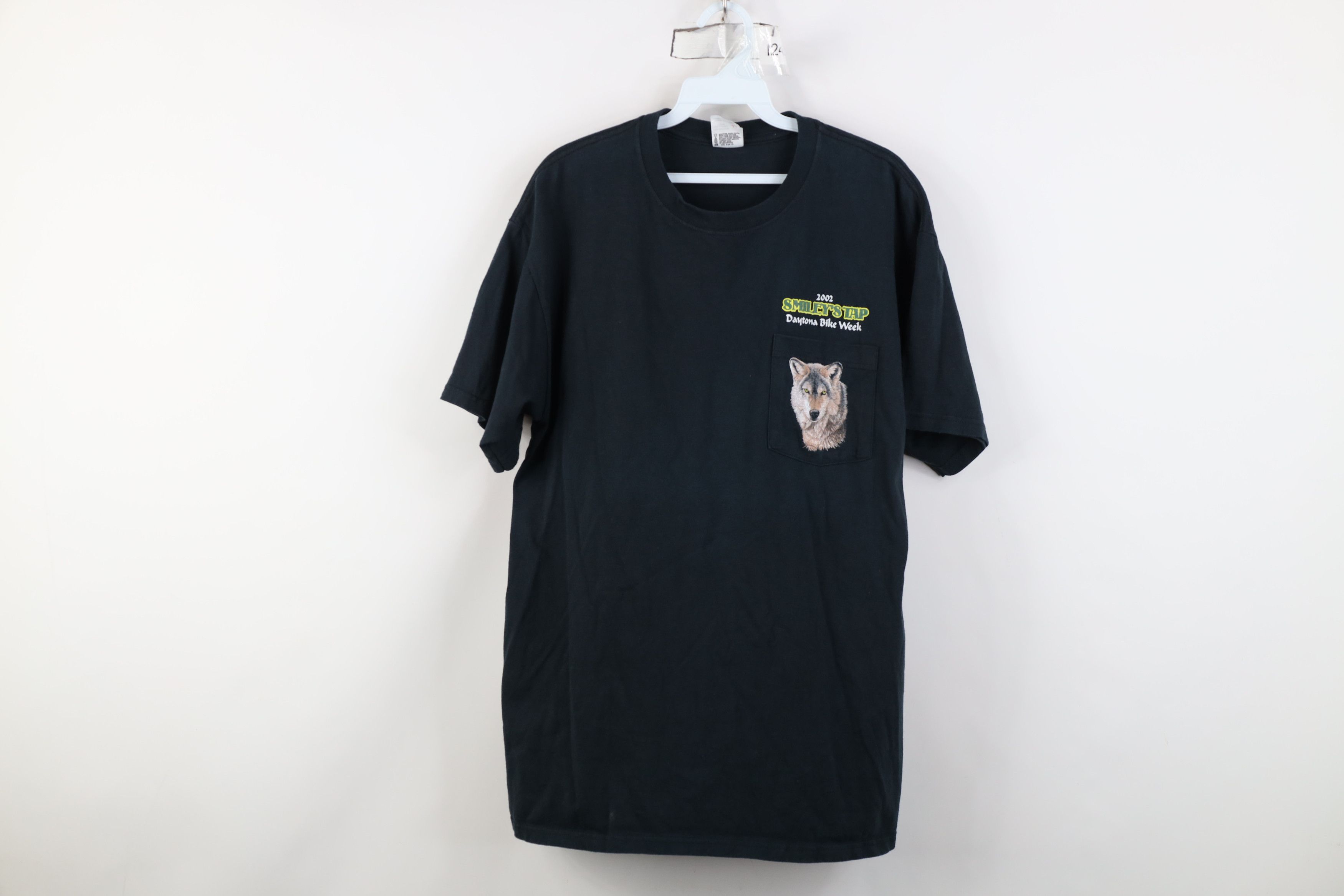 Vintage Vintage Y2K 2002 Daytona Bike Week Wolf Eagle Pocket T-Shirt Size US L / EU 52-54 / 3 - 1 Thumbnail