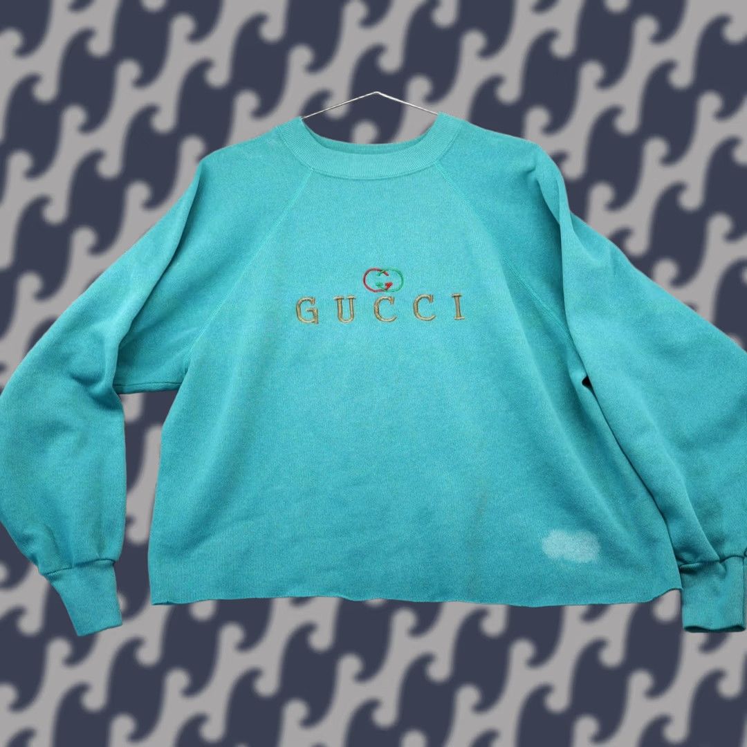 Vintage VINTAGE Ultra Sweats Sweater Women 2XL Distress 90s Baggy Over Crew Neck Long Sleeve Green Wool Knit Pullover Casual Fall Womens Size XXL / US 16-18 / IT 52-54 - 1 Thumbnail