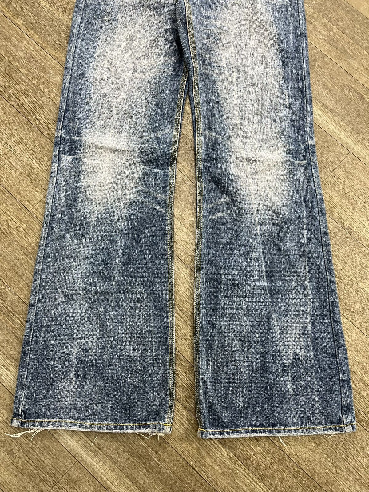 If Six Was Nine 2000s Heaven Winger Embrodiery Bootcut Lgb Style Flare Jeans Size US 30 / EU 46 - 6 Thumbnail