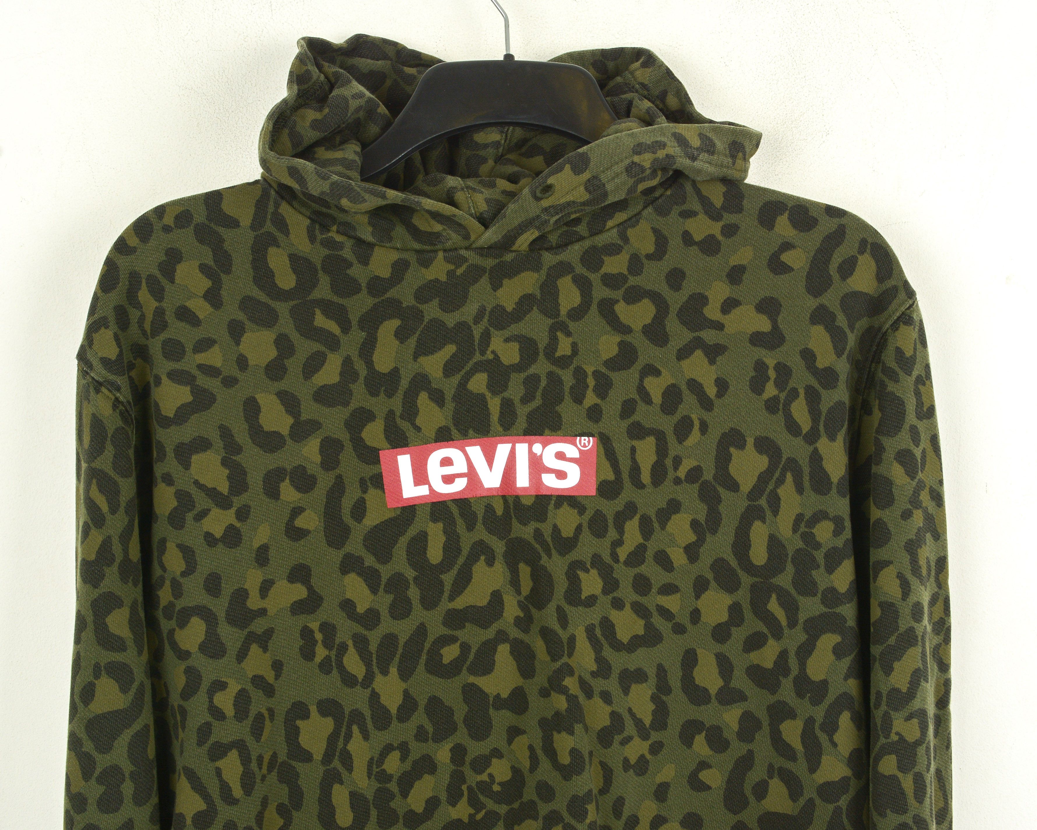 Levi's STRAUSS Womens L Animal Pullover Hoodie Jumper Sweatshirt Size L / US 10 / IT 46 - 2 Thumbnail