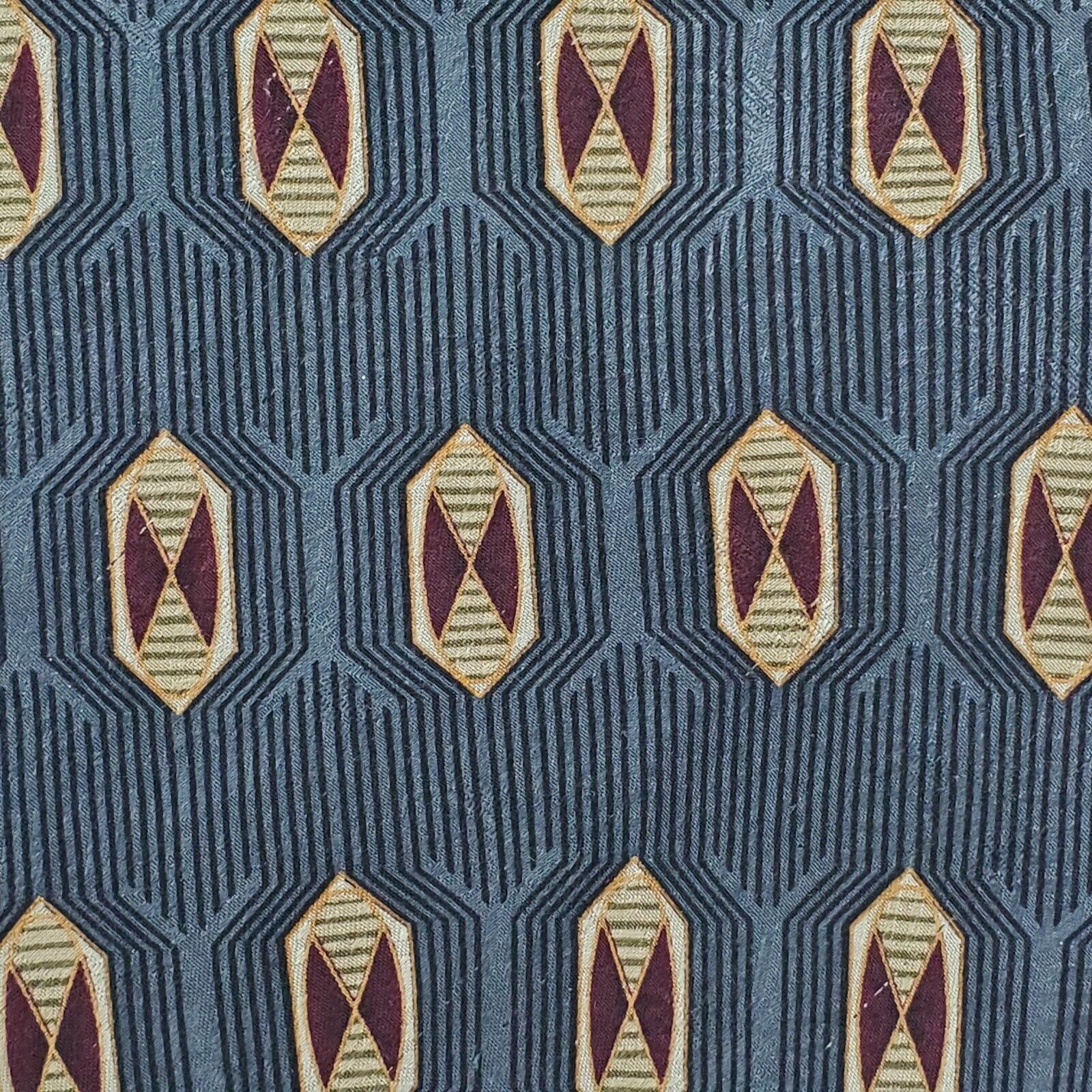 Croft & Barrow Croft & Barrow Blue Geometric Silk Tie Wide Size ONE SIZE - 2 Thumbnail