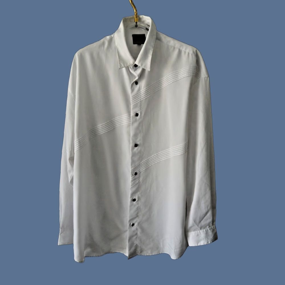 Roper Roper Shirt Mens 2XL White Western Cowboy Rodeo Ranch Shirt Size US XXL / EU 58 / 5 - 1 Thumbnail