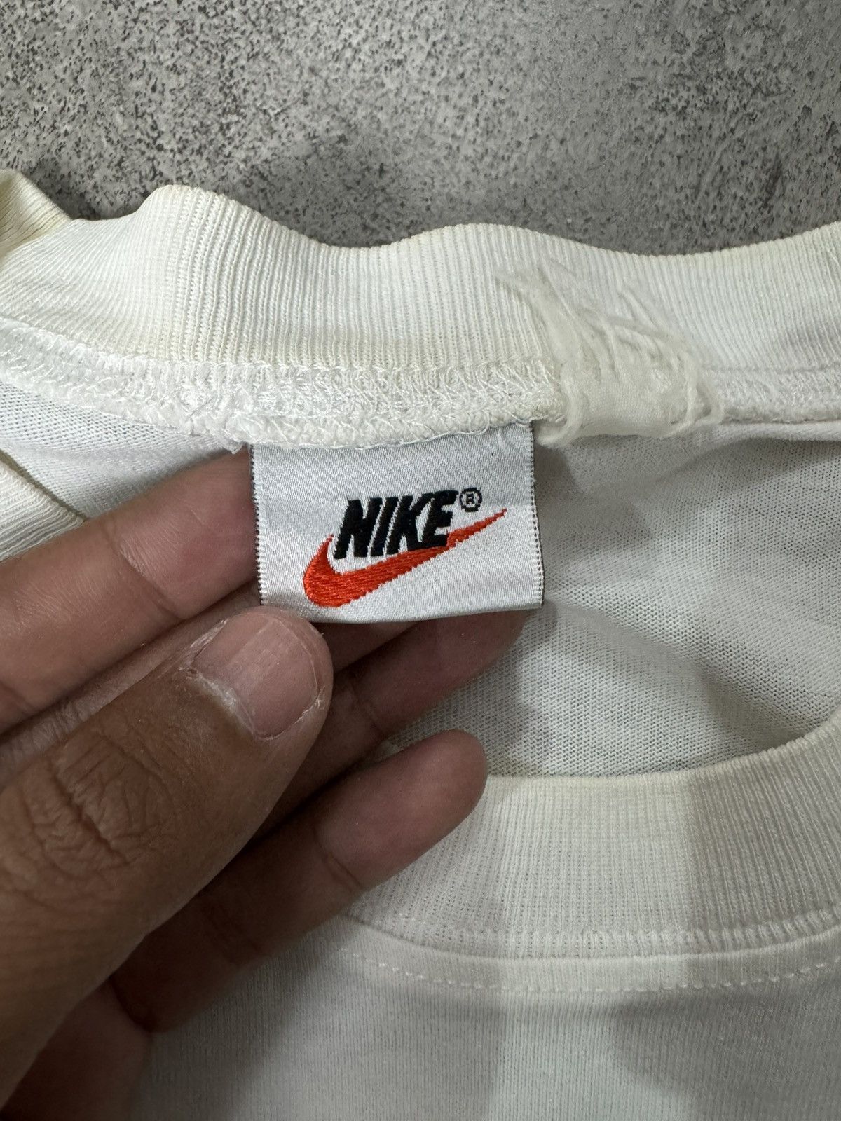 Nike VINTAGE 90’S NIKE IRONMAN WHITE T-SHIRT Size US M / EU 48-50 / 2 - 6 Thumbnail