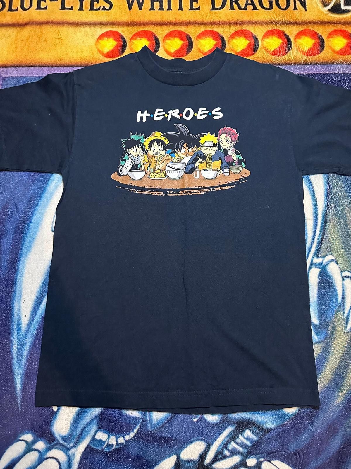 Unknown London Black Graphic Anime Heroes T-Shirt Size ONE SIZE - 1 Thumbnail