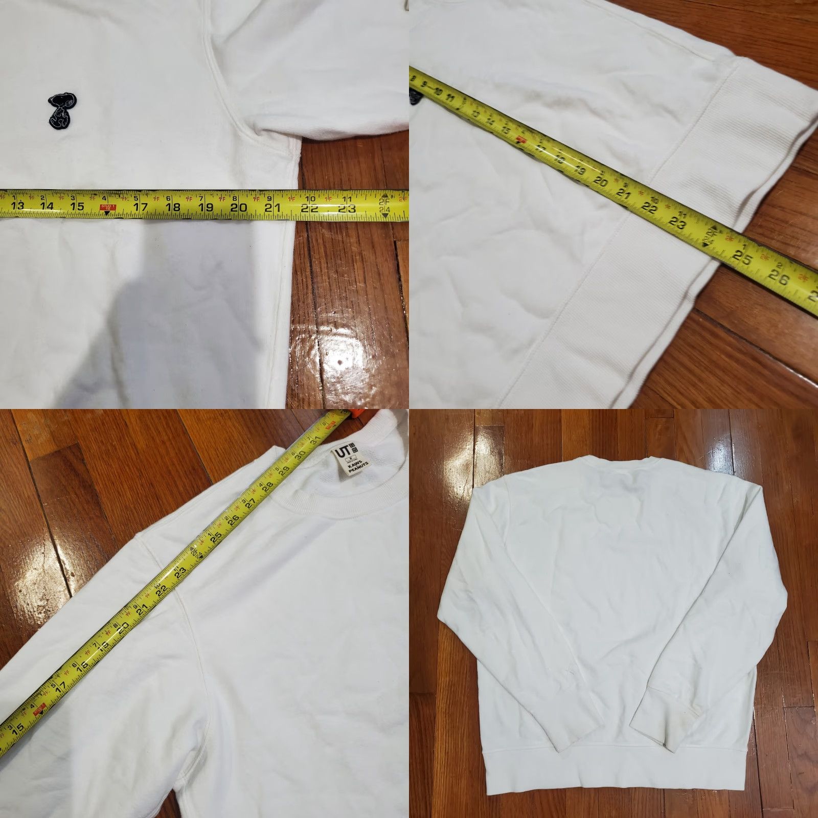 Uniqlo VINTAGE Uniqlo X Kaws X Peanuts Little Snoopy Crewneck White Size Medium (2017) Size US M / EU 48-50 / 2 - 8 Thumbnail