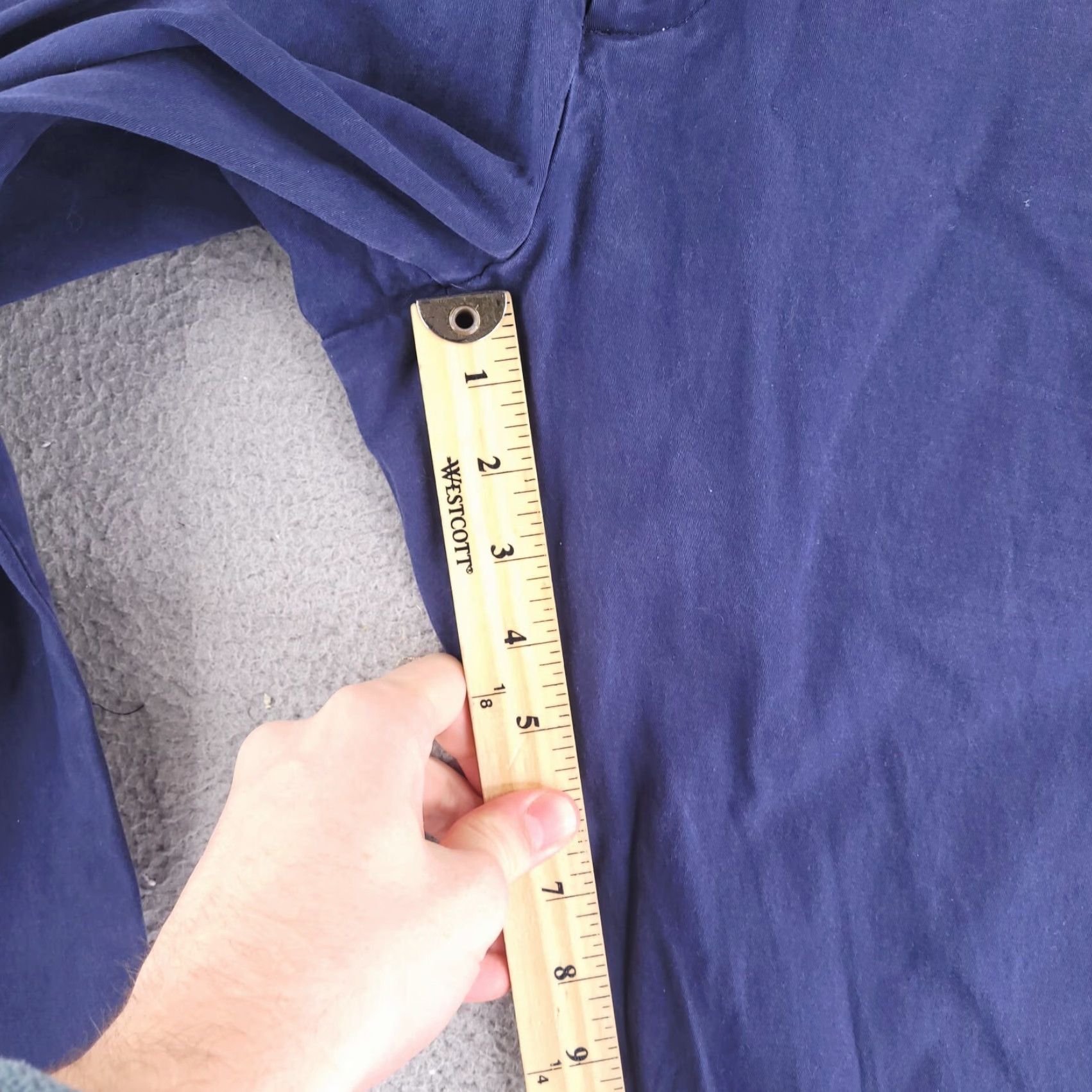 Dockers Dockers Pants Mens 38x28 Slim Alpha Khaki Chino Cotton Dress Casual Blue Size US 38 / EU 54 - 3 Thumbnail