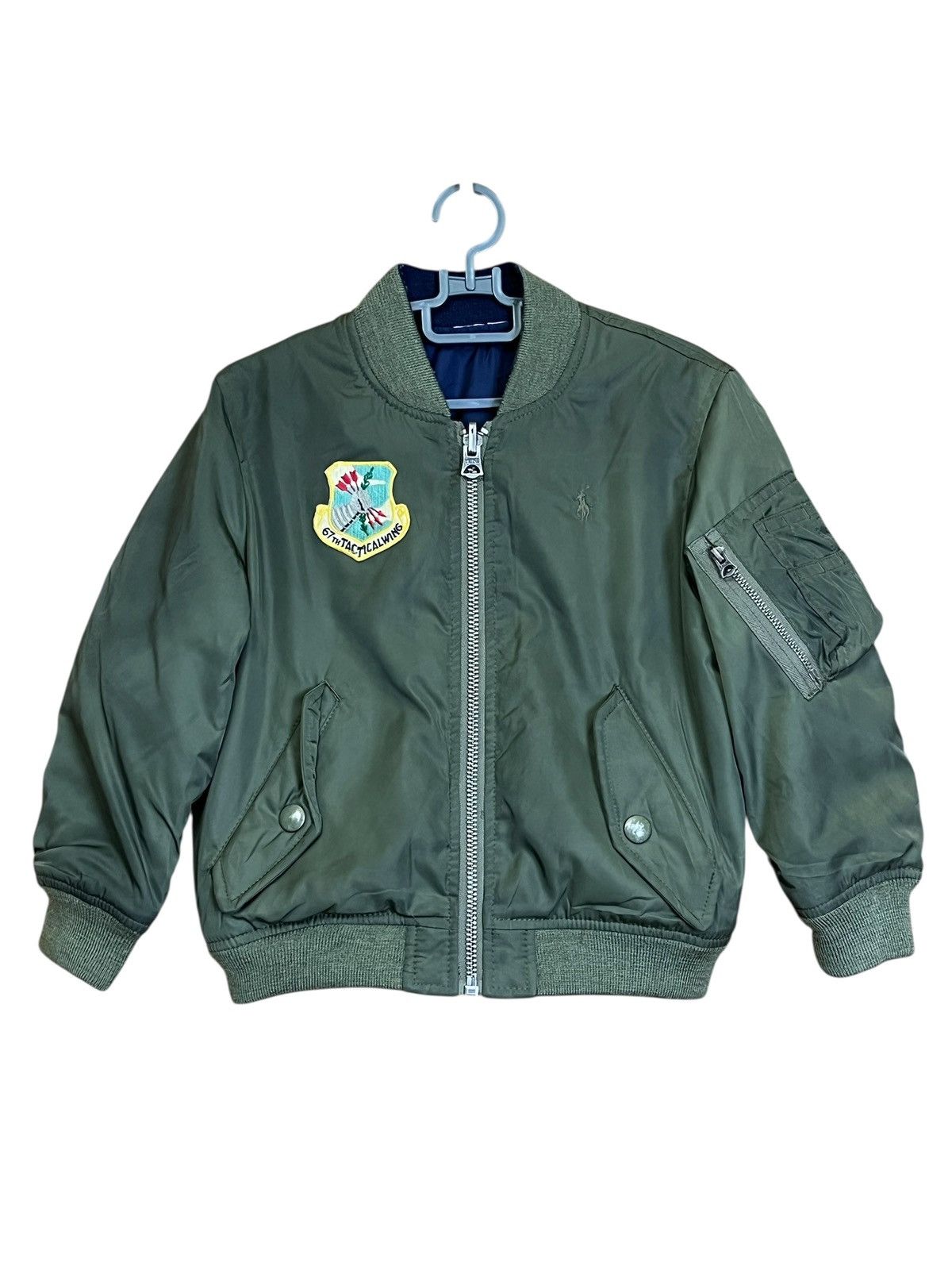 Polo Ralph Lauren POLO RALPH LAUREN kids us army reversible bomber jacket Size US XXS / EU 40 - 4 Thumbnail