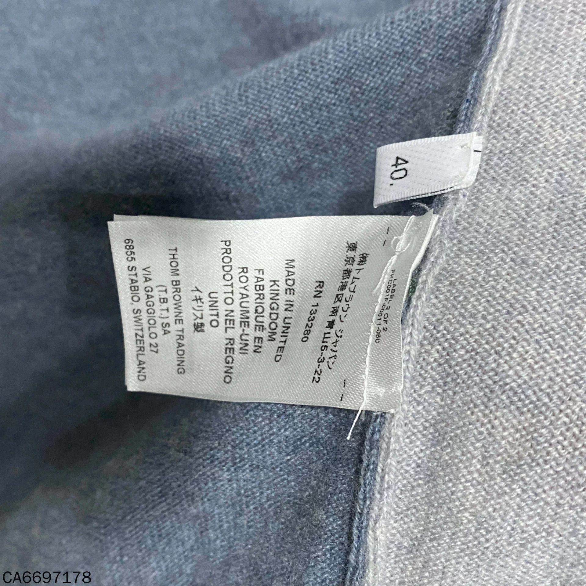 Thom Browne Thom Browne gray colorblock cashmere cardigan Size M / US 6-8 / IT 42-44 - 6 Thumbnail