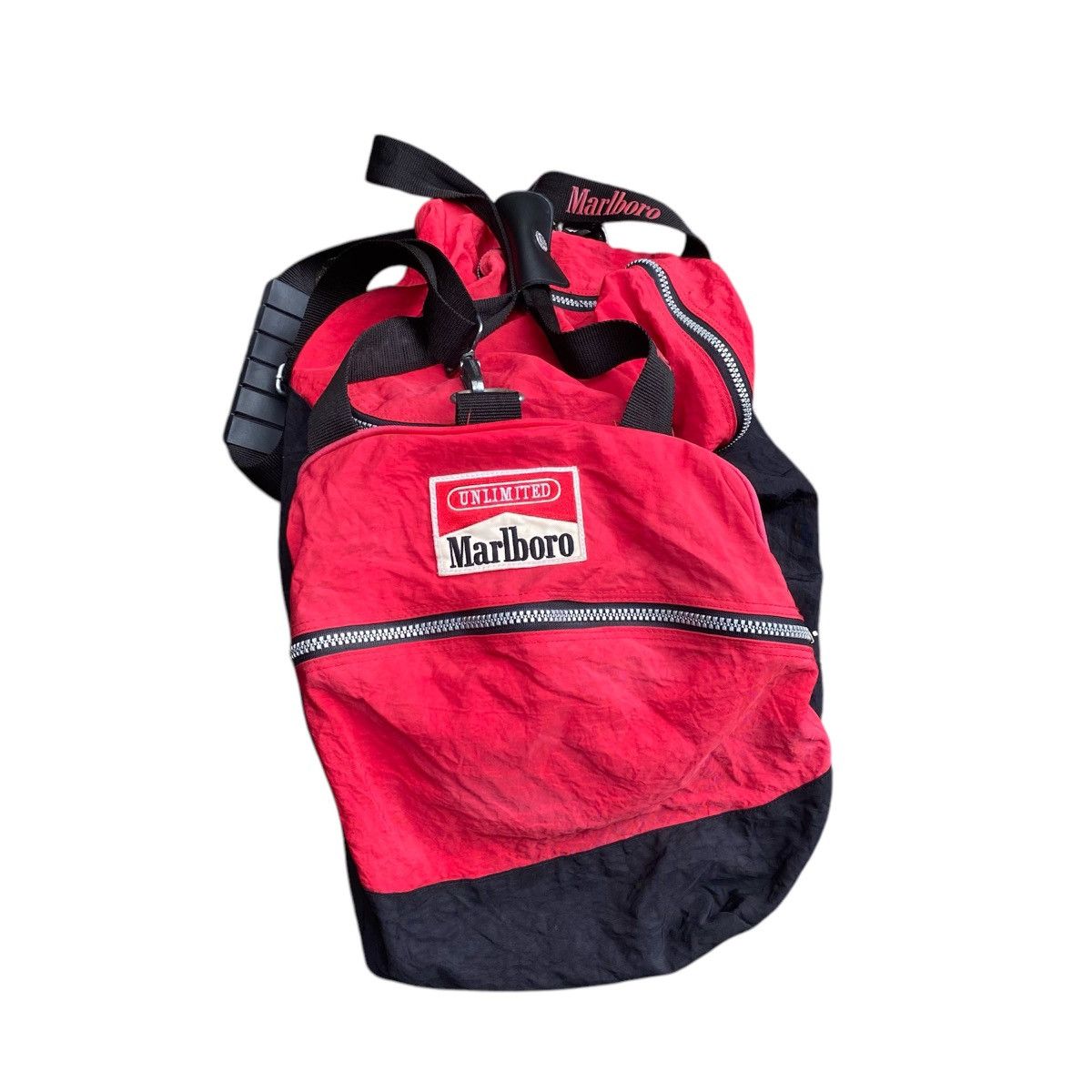 Marlboro × Marlboro Classics Marlboro Vintage 1990D Red Duffle Bag Size ONE SIZE - 1 Thumbnail