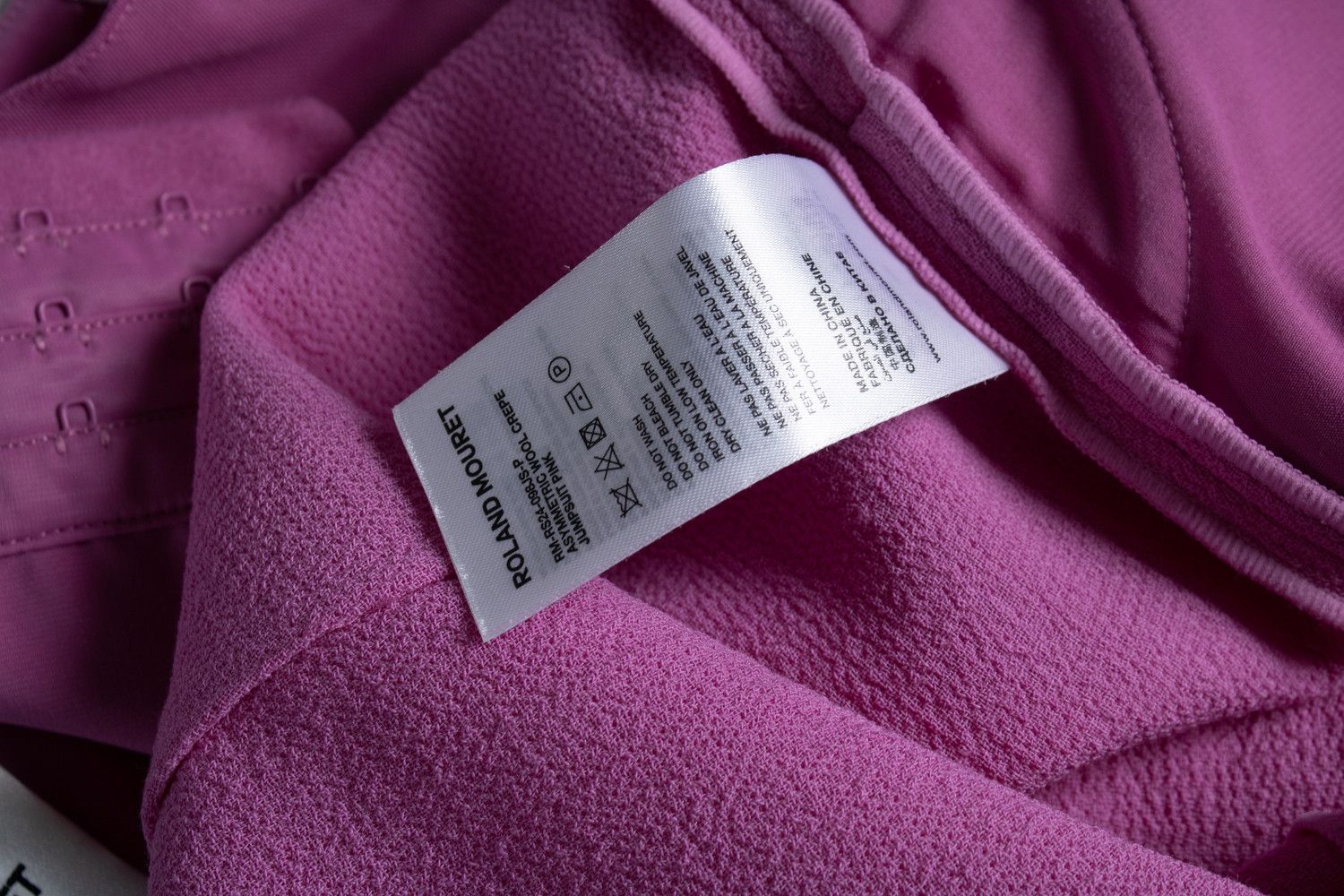 Roland Mouret Roland Mouret, strapless wool jumpsuit in pink Size 30" / US 8 / IT 44 - 6 Thumbnail