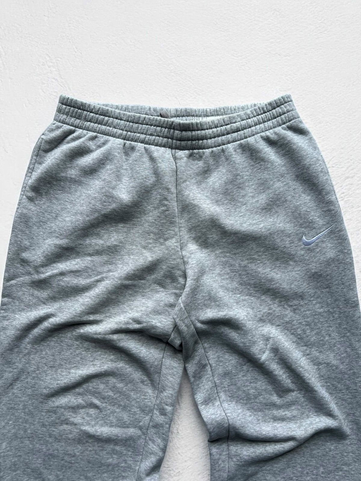 Adidas × Nike NIKE GREY SWEATPANTS HEAVY COTTON TRACK PANTS VINTAGE WIDE Size US 34 / EU 50 - 3 Thumbnail