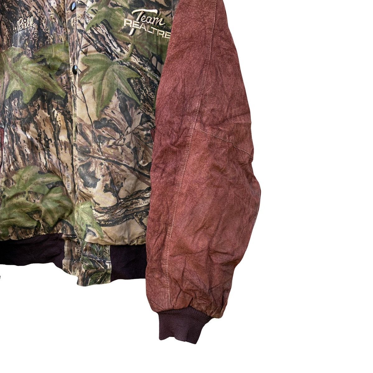 Realtree Realtree by Kudzu Camo Suede sleeves bomber Hunting Jacket Size US L / EU 52-54 / 3 - 4 Thumbnail