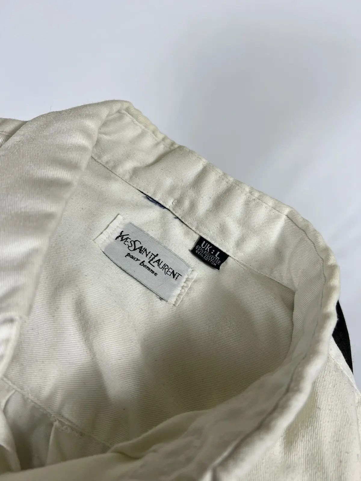 Designer × Vintage × Yves Saint Laurent Vintage Yves Saint Laurent long sleeve shirt Size US L / EU 52-54 / 3 - 4 Thumbnail