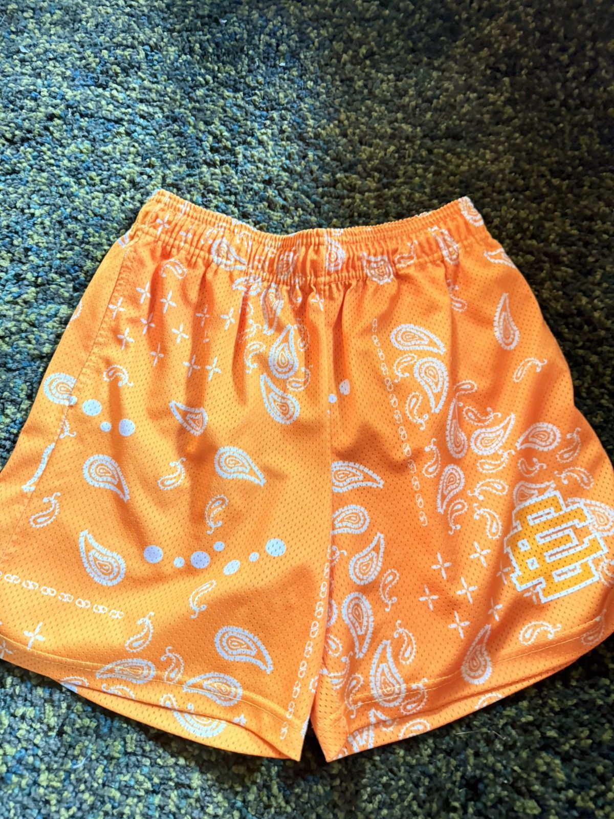 Eric Emanuel RARE Orange paisley ee shorts Size US 34 / EU 50 - 1 Thumbnail