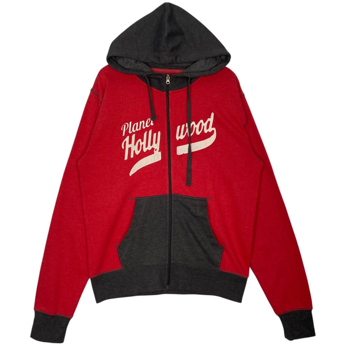 Vintage Vintage Planet Hollywood Fullzip Sweater Red Size M Size US M / EU 48-50 / 2 - 1 Thumbnail