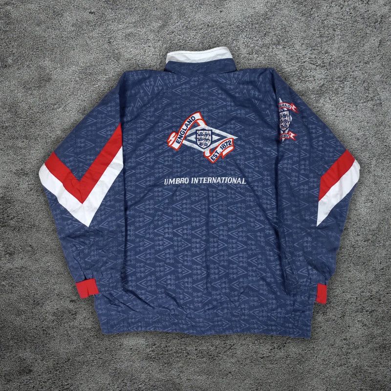 Umbro Euro 1990-92 England Jacket M - Jersey vintage Size US S / EU 44-46 / 1 - 13 Thumbnail